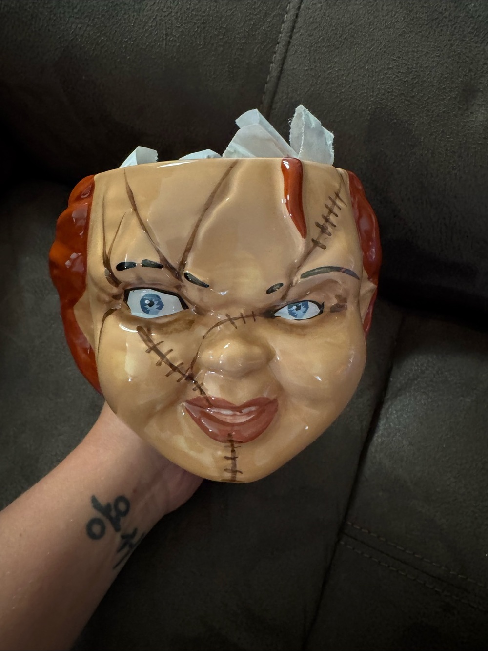 Child’s play Chucky 3-D sculpted ceramic mug